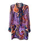 ZARA  NWOTS Limited Edition Pucci Retro Print Mini Dress size Medium Purple Photo 3