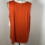 Notations NWT Woman 3X Rust Orange Embellished Sleeveless Tank Top Blouse Photo 4