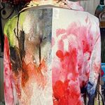 Parsley & Sage Artistic Red and Green Shirt size L Size L Photo 4