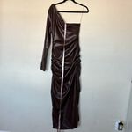 House Of CB 'Octavia' Cocoa Vegan Leather Maxi Dress NWT size M brown Photo 6