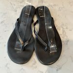 Tkees  Glitters silver metallic Gleam Lily Flip Flop Sandals summer size 8 Photo 4