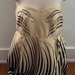 Moulinette Soeurs NWOT Anthropologie Strapless Black and Cream Dress, size 6 Photo 1