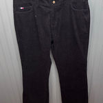 Tommy Hilfiger  Jeans Black Corduroy Hipster Bootcut Women's Size 12 Pants Photo 0