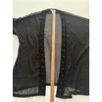 Ulla Popken Kimono Duster Womens 20/22 Black Lace Beaded Sheer Whimsigoth Size undefined Photo 7