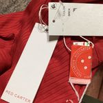 Red Carter New.  plunge swimsuit. Retails $189 large Photo 11