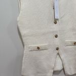 Song Of Style By Aimee Song knitted cream vest Size Large Photo 3
