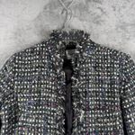 Chico's  Tweed Jacket Fringe Career Wear Business Casual Blazer‎ Vintage Medium Photo 4