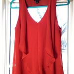 by and by  Sleeveless Red Ruffled Top Size Large Juniors Photo 0