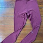 Alo Yoga Ribbed High-Waist 7/8 Blissful Leggings in Cranberry - Sz Small 🧡🎀 Photo 0