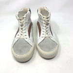 Madewell  Sidewalk High-Top Sneakers Colorblock‎ Leather White Brown Size US 9 Photo 2