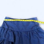 Y2K Micro Mini Navy Blue Ruffles Preppy Fairy Grunge Dark Academia Skirt High Waist Whimsygoth Asymmetrical Hem #gothic #emo #schoolgirl #sukapan #steampunk cyber biker baddie Sz L Photo 3