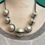 Lauren Ralph Lauren Long sleeve Grey Striped Sleep Shirt Gray Photo 1