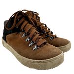 Forsake Lucie Mid Outdoor Sneakers Lace Up Waterproof Suede Black Brown 7 Photo 1