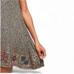 Anthropologie  RAGA Hanna Beaded Moss Green Swing Dress Size M Photo 3