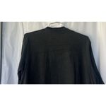 Meo Meli Linen Duster Cardigan Dark Grey Button Tab Sleeve Lagenlook Flow Italy Size XL Photo 5