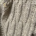 Robinson’s Pacesetter Sweater Womens Size Small 100% Wool Cardigan Hand Made Tan Photo 5