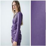 ZARA  vegan leather mini dress NEW Photo 4