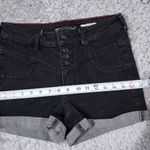 Hot Topic Lovesick Black Rolled Cuffed Jean Shorts Stretch Denim Size 5 Photo 8