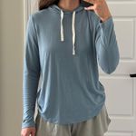 Free Fly Bamboo Lightweight Blue Hooded Pullover Photo 1