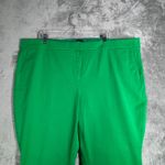 J.Crew Kelsey Pants Womens 24 Bright Green Wide Leg Cropped Workwear Preppy Photo 3