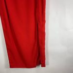 Alyce Vintage Maxi Skirt Red Crepe 32" waist Size L Photo 3