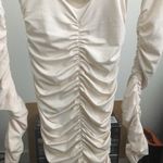 Oh Polly Ruched Bodycon Slimming Dress White Photo 6