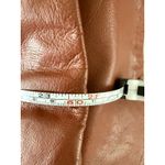 Lantry Leathers Red/Brown Leather Coat With Fur ~ Penny Lane Boho Excellent Cond Brown Size M Photo 14