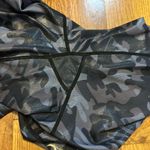 Zyia Womens 8 10 Gray Charcoal Shiny Camo Camouflage Athletic Leggings Pockets Photo 7