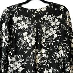 Mimi Chica  Black White Floral Kimono Bobble Trim TBEV757 Romantic Flowy‎ NWT S Photo 6