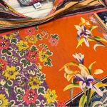 Johnny Was  Allie Flower Mixed Print Swing Dress Multi Bamboo Patchwork Size XS Photo 4