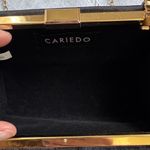 Cariedo Chic Black Velvet Clutch with Gold Tassel Chain Photo 6