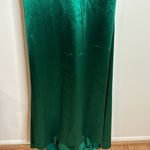 Mac Duggal Ieena for emerald green square neck line long gown dress size 4 Photo 5