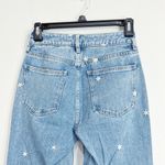 PacSun Light Wash Floral Scattered Daisies Embroidered Mom Jeans sz 23 short Photo 4