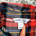 Old Navy  The Classic Shirt Red Plaid Top Photo 4