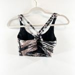 Lululemon  Energy Cross Back Activewear Sport Bra Colour Splash Multi Black 6 Photo 6