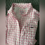 Vineyard Vines  Gingham Harbour Shirt Dress Pink Cover up Photo 3