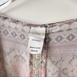 l*space L* Boho Bell Sleeve Romper Purple Pink Beige Medium Photo 3