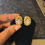 Beautiful clip on diamanté earrings. Large and in charge. Gorgeous statement Photo 2