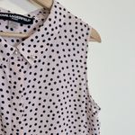 Karl Lagerfeld  Pink Polka Dot Blouse Photo 4