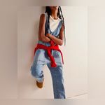 Free People NWT We The Free High Roller Jumpsuit - Kansas light blue - large Photo 6