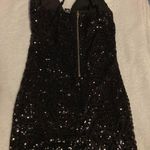 Windsor Black Sequin Mini Dress Photo 0