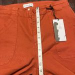 Studio Blue  Rust Orange Cropped Pants Womens‎ 28 Cotton Stretch Utility Trousers Photo 14
