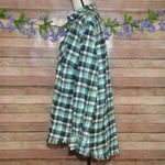 One 24 Rags Womens Green Plaid Flannel Shirt Frayed Trim Button Up Size XXL Fall Photo 4