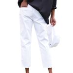 Frank & Eileen  Wicklow Italian Chino White Cropped Pants Women’s Size 6 Photo 1