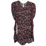 IRO  Lou Top in Black Floral Red Long Sleeve Sheer Puff Sleeve Size 6‎ Medium M Photo 2