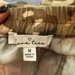 Love Tree Cream and Green Camouflage Cargo Shorts Photo 2