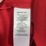 Vince  Asymmetric Drape Skirt Crimson Women Size 10 Red Midi Wool Office Career Photo 5