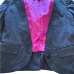 Marc Jacobs  Black Fitted Blazer – Size 0 with Satin Pink Lining Photo 2