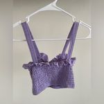 Kimchi Blue Urban Outfitters Purple Scrunch Crop Tank Top (XSmall) Photo 1