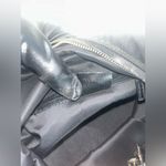 Gucci Vintage Black Nylon Shoulder Bag w Leather Trim and Silver-Tone Hardware Photo 6